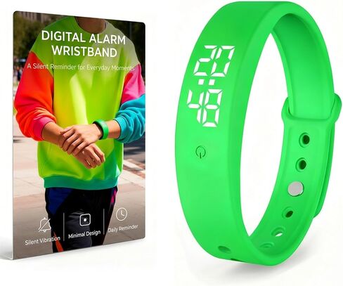 Bracelets for Men Smart Watch Heavy Sleepers Vibrating Alarm Clock Sleep Apnea Devices Wristband Silent Relojes Despertador Digital Vibration Long Distance Wrist Band Womens with Deaf Teens in Saudi Arabia
