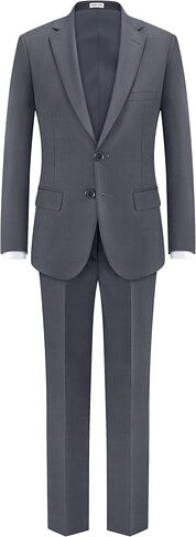 طقم بدلة للأولاد قابل للتمدد مع ربطة عنق بسحاب مربوط مسبقًا | خيارات Slim & Husky 2-Fit in Kuwait