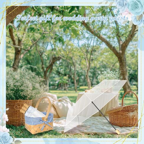 12 Sets 43.3 Inch Wedding Clear Umbrellas Bulk for Rain Large Windproof Stick Umbrellas Set Includes Card Rope for Guests Party Bridal Showers Wedding Photography Various Settings in Saudi Arabia