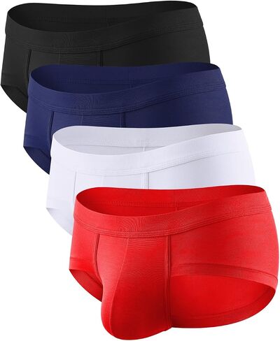 Men's Modal Underwear 4-Pack Soft & Breathable Briefs Sexy Comfort Daily Wear in Saudi Arabia