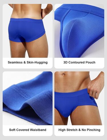 Men's Modal Underwear 4-Pack Soft & Breathable Briefs Sexy Comfort Daily Wear in Kuwait