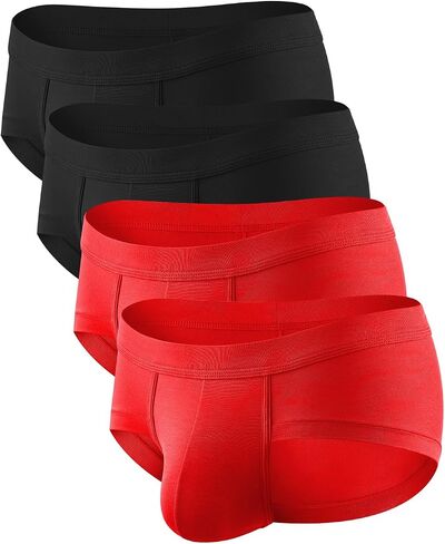 Men's Modal Underwear 4-Pack Soft & Breathable Briefs Sexy Comfort Daily Wear in Kuwait