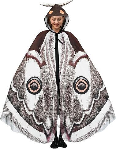 Adult Moth Cloak, Hooded Cape with Wing for Women, Adult Onesie in Saudi Arabia