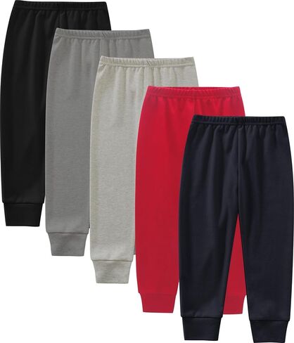 Toddler Boys Pants, 5-Pack Sweatpants Joggers for 2-6 Years in Saudi Arabia