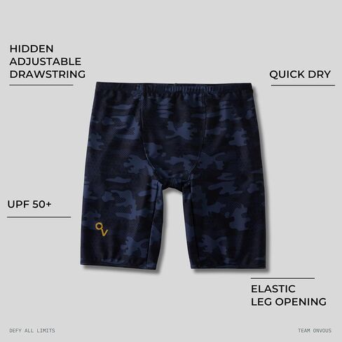 Onvous Men's Swim Jammers Bundle | AquaGenesis + Stealth | Men's Jammers for Swimming | Size 30 in Saudi Arabia