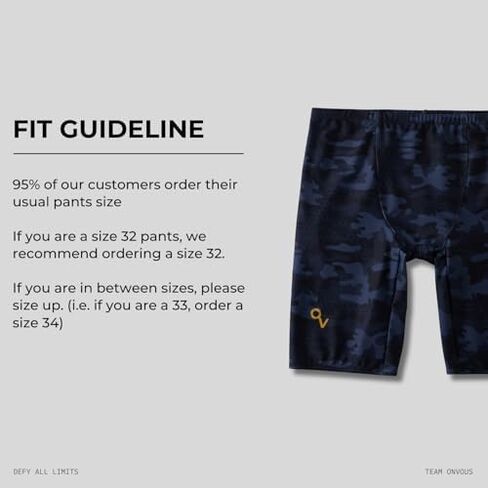 Onvous Men's Swim Jammers Bundle | AquaGenesis + Stealth | Men's Jammers for Swimming | Size 30 in Saudi Arabia