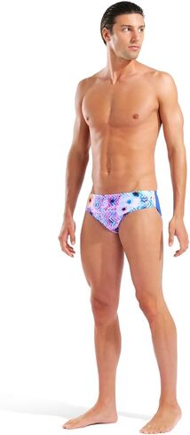 Arena Men's Performance Blurred Swim Briefs Chlorine Resistant Long Lasting Sports Bathing Suit in Kuwait
