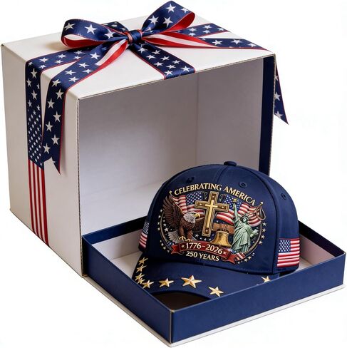 250 Anniversary USA Hat 250th Anniversary USA Hat Adjustable Printed Pattern Patriotic Baseball Cap for Men Women Blue in Saudi Arabia