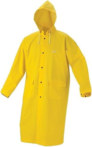 معطف واق من المطر من البوليستر مقاس 48 بوصة من Anchor Brand مع غطاء PVC - متوسط ​​(الموديل: 101-9010-M) in Kuwait