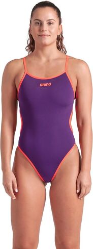 Arena Women's Performance Solid Reversible Challenge Back Swimsuit Open Back Pro Training Suit in Kuwait