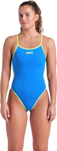 Arena Women's Performance Solid Reversible Challenge Back Swimsuit Open Back Pro Training Suit in Kuwait