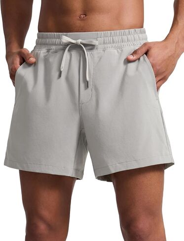 CRZ YOGA Mens Swim Trunks 5''/7'' - Mesh Liner Quick Dry Beach Sports Casual Swimwear Shorts with Pockets in Kuwait