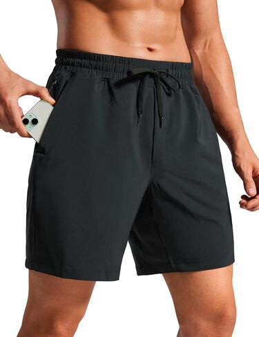 CRZ YOGA Mens Swim Trunks 5''/7'' - Mesh Liner Quick Dry Beach Sports Casual Swimwear Shorts with Pockets in Kuwait