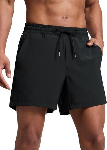 CRZ YOGA Mens Swim Trunks 5''/7'' - Mesh Liner Quick Dry Beach Sports Casual Swimwear Shorts with Pockets in Kuwait