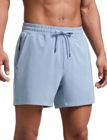 CRZ YOGA Mens Swim Trunks 5''/7'' - Mesh Liner Quick Dry Beach Sports Casual Swimwear Shorts with Pockets in Kuwait