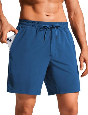 CRZ YOGA Mens Swim Trunks 5''/7'' - Mesh Liner Quick Dry Beach Sports Casual Swimwear Shorts with Pockets in Kuwait