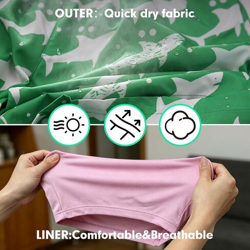 Mens Swim Trunks 2 in 1 Swimming Board Shorts with Pockets Quick Dry Bathing Suits for Beach Water Sports in Kuwait