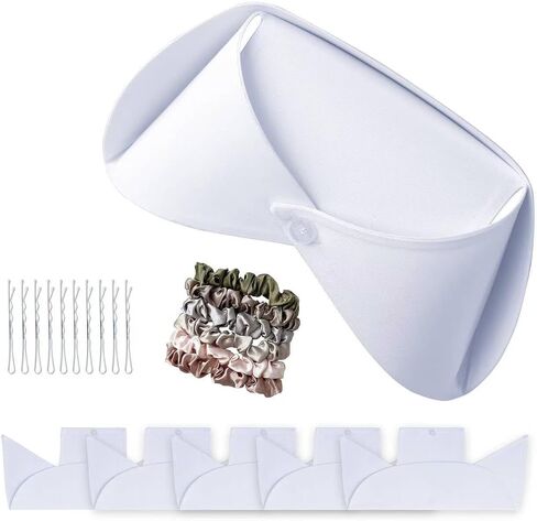 5-Pack White Nurse Caps Set with 6 Scrunchies and 10 Hair Clips, Ideal for Nursing Graduation, Parties, Stage Performances, Role Play and Halloween Costumes. in Kuwait