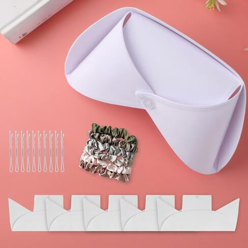 5-Pack White Nurse Caps Set with 6 Scrunchies and 10 Hair Clips, Ideal for Nursing Graduation, Parties, Stage Performances, Role Play and Halloween Costumes. in Kuwait