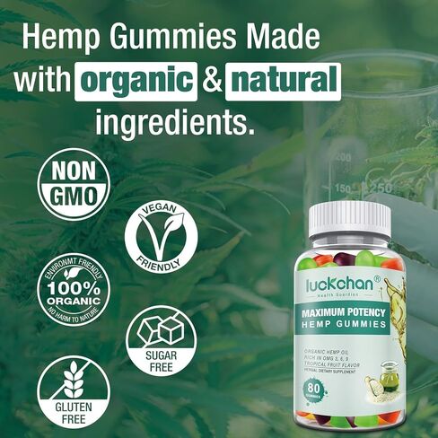 (1 Packs) Hemp Gummies for Sleep, Pain, Anxiety- Pure Extra Strength Organic Hеmp Oil Gummies - 100% Natural Bear High Potency Hemp Gummy for Adults in Saudi Arabia