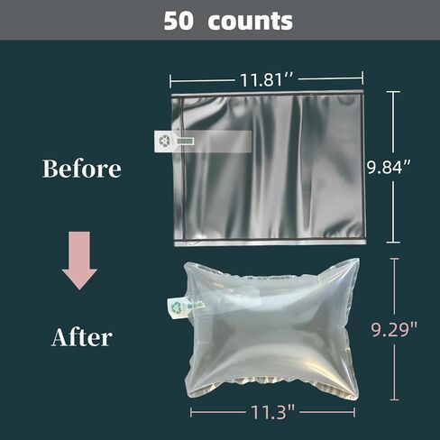 Purse Fillers to Keep Shape and Prevent Creases, 50 Pack Purse Shaper Insert Pillows Handbag Organizer for Storage & Display Bag Stuffing Inflatable Large Air Pillows for Shipping 11.81×9.84'' in Saudi Arabia