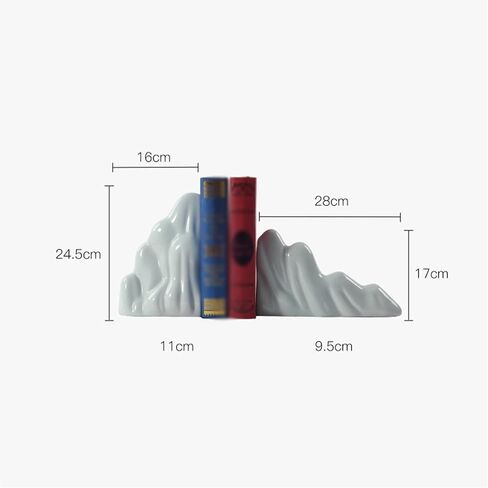 دعم Bookend 1 زوج من مساند الدفتين الصينية من السيراميك للقراءة قطعة تزيينية لطاولة المكتب المنزلي ودفاتر ديكور المكتب in Kuwait