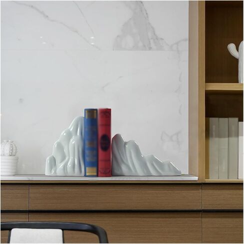 دعم Bookend 1 زوج من مساند الدفتين الصينية من السيراميك للقراءة قطعة تزيينية لطاولة المكتب المنزلي ودفاتر ديكور المكتب in Kuwait