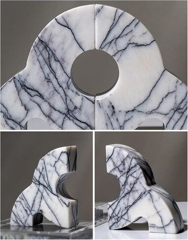 Bookend Support Decorative Bookends for Shelves Marble Reading Bookend Figurine Accent Piece for Home Office Table and Desk Decor Bookends in Kuwait