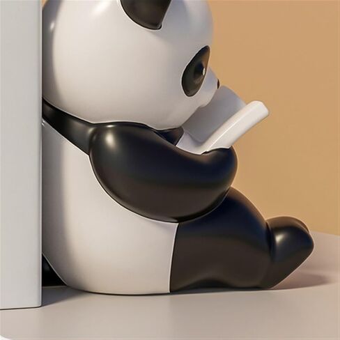 دعم نهاية الكتاب الباندا كتاب ينتهي الزخرفية الراتنج الدفتين 1 زوج - للأرفف توقف قوي لدفاتر المدرسة مكتب المنزل in Kuwait