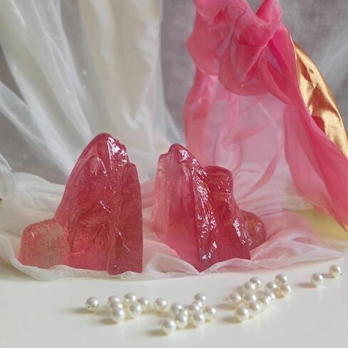 Bookend Support Bookends Chinese Pink Transparent for Bookshelves Office Desk Living Room Bookends in Kuwait