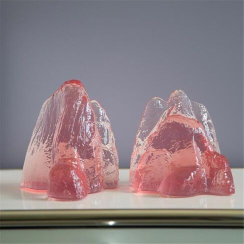 Bookend Support Bookends Chinese Pink Transparent for Bookshelves Office Desk Living Room Bookends in Kuwait