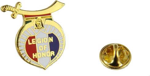 6030755 Legion of Honor Lapel Pin ILOH LOH Shrine Shriner Unit in Saudi Arabia