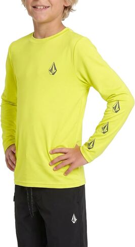 Volcom Boys' Long Sleeve Rashguard- UPF 50+ Sun Protection, Quick-Dry Swim Top- Big Boys in Kuwait