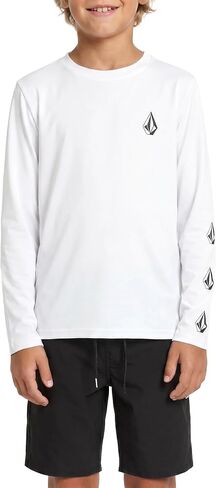 Volcom Boys' Long Sleeve Rashguard- UPF 50+ Sun Protection, Quick-Dry Swim Top- Big Boys in Kuwait