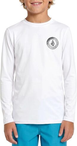 Volcom Boys' Long Sleeve Rashguard- UPF 50+ Sun Protection, Quick-Dry Swim Top- Big Boys in Kuwait