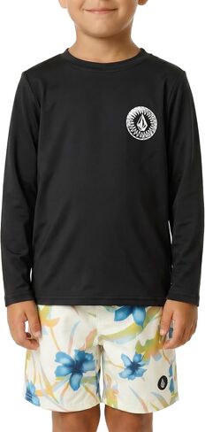 Volcom Boys' Long Sleeve Rashguard Sun Shirt UPF 50+ Sun Protection Swim Top-Little Boys in Kuwait
