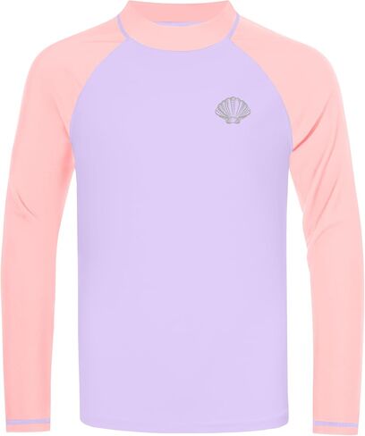 Boys Long Sleeve Rash Guard Swim Shirt, UPF 50+ SPF UV Sun Protection Water Shirt for Toddler Kids Youth Beach Surf in Kuwait