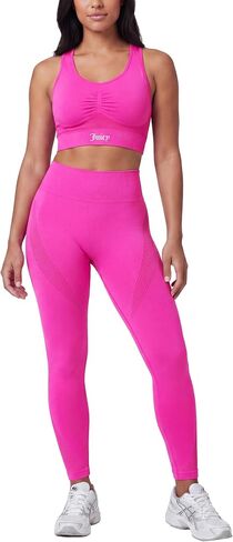 Juicy Couture 2 Piece Women's Workout Set Seamless Bra and Leggings Athletic Pilates Yoga Gym Activewear Matching Outfit in Kuwait