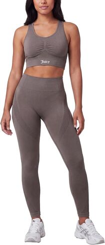 Juicy Couture 2 Piece Women's Workout Set Seamless Bra and Leggings Athletic Pilates Yoga Gym Activewear Matching Outfit in Kuwait
