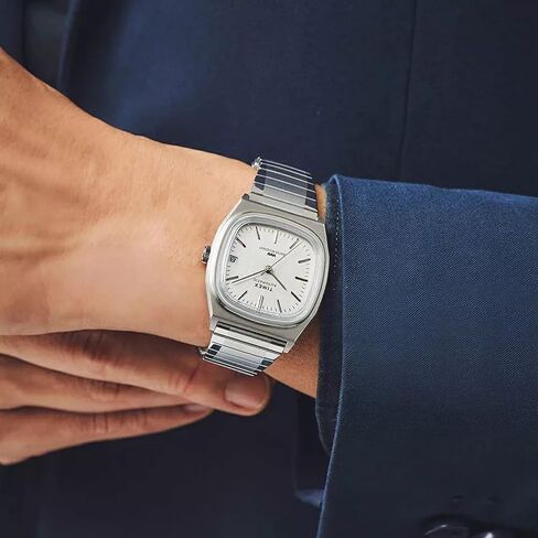 ساعة Timex® Automatic 1983 E Line Reissue 34 مم بسوار من الفولاذ المقاوم للصدأ in Kuwait