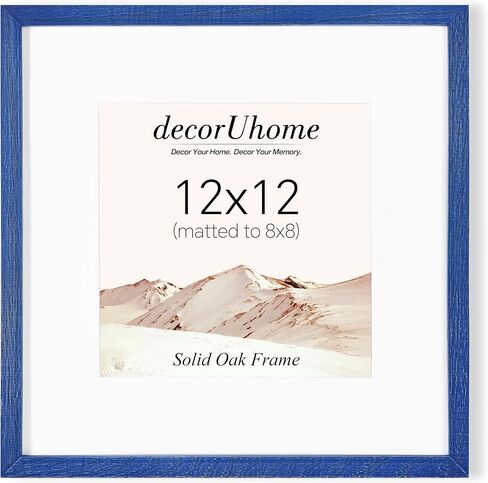 decorUhome Solid Oak Wood 11x14 Picture Frame, Display Pictures 8x10 with Mat or 11x14 without Mat, Wall Mounting Photo Frame, Natural, 1 Pack in Saudi Arabia