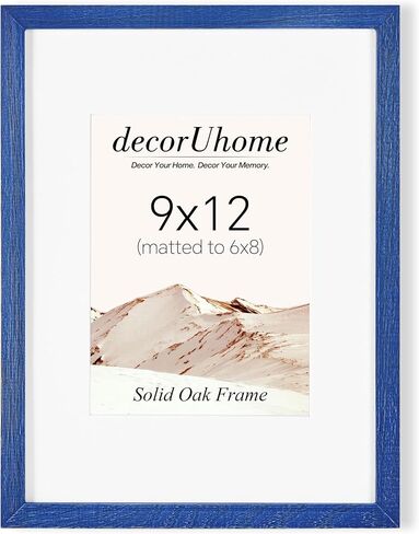 decorUhome Solid Oak Wood 11x14 Picture Frame, Display Pictures 8x10 with Mat or 11x14 without Mat, Wall Mounting Photo Frame, Natural, 1 Pack in Saudi Arabia