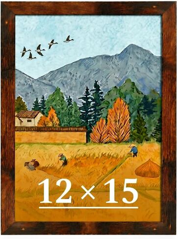 11x14 Picture Frame for Wall Display, 11x14 Brown Picture Frame with Shatter Resistant Plexiglass, Stable and Sturdy 11 x 14 Poster Frame for Wall Display, Handpicked Gift Collection, 1 Pack in Saudi Arabia