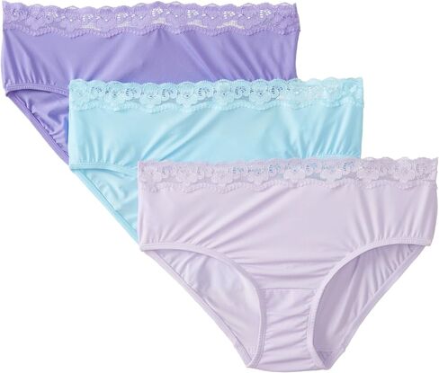 Olga Women's Without A Stitch Lace Hipster 3-Pack Panty in Saudi Arabia