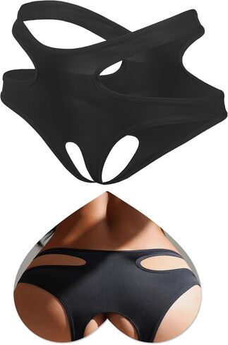 ohyeahlady Women Sexy Underwear Cut Out Briefs Plus Size Panties Breathable Cheeky Hipster Thong Bikini S-2XL in Saudi Arabia