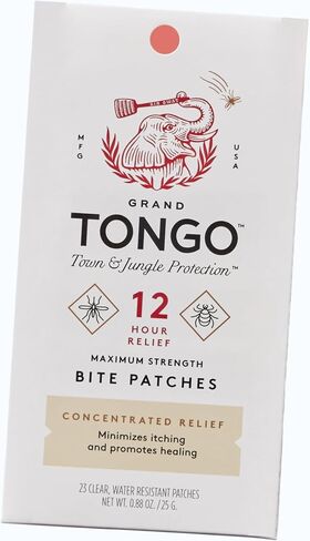 Grand Tongo Bite Relief Patches for Mosquito Bites Hydrocolloid Patch Itch Relief After Bite Treatment 3 Sheets (24 Patches) in Saudi Arabia