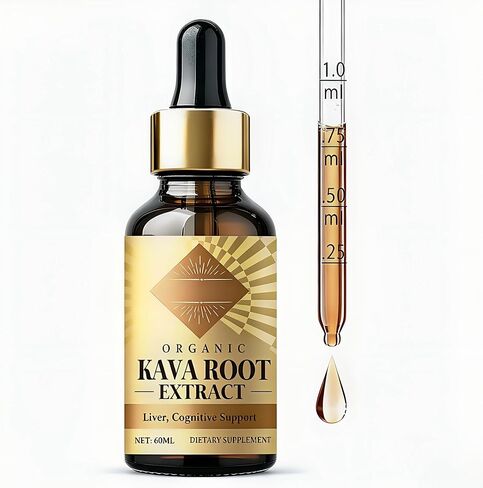 Kava Kava Liquid Extract, Natural Kava Root Drops, 2 oz in Saudi Arabia