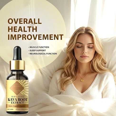 Kava Kava Liquid Extract, Natural Kava Root Drops, 2 oz in Saudi Arabia