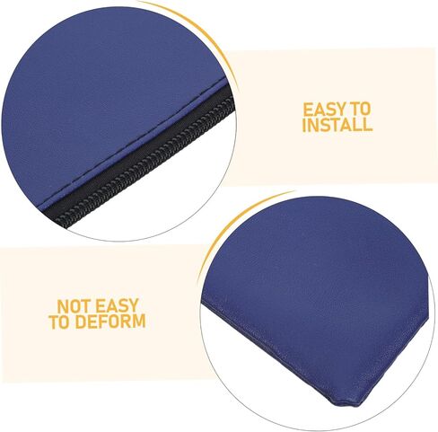 4pcs Pu Synthetic Leather Money Bags with Zipper 28x15.5cm Blue Wallets for Coins, Receipts, Cosmetics, Document Organizer Pouches for Bank Deposit and Purse Use in Kuwait