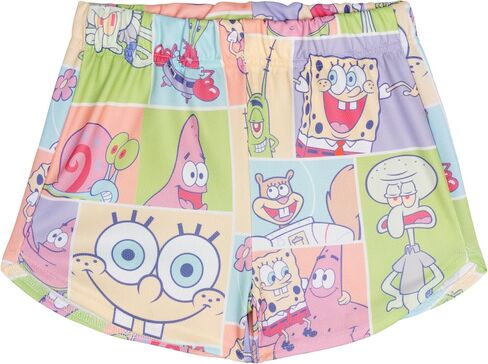 طقم ملابس للفتيات من SPONGEBOB SQUAREPANTS، قميص بدون أكمام وسروال شبكي، مقاسات الأطفال الصغار إلى الأطفال الكبار (2T - 18-20) in Kuwait